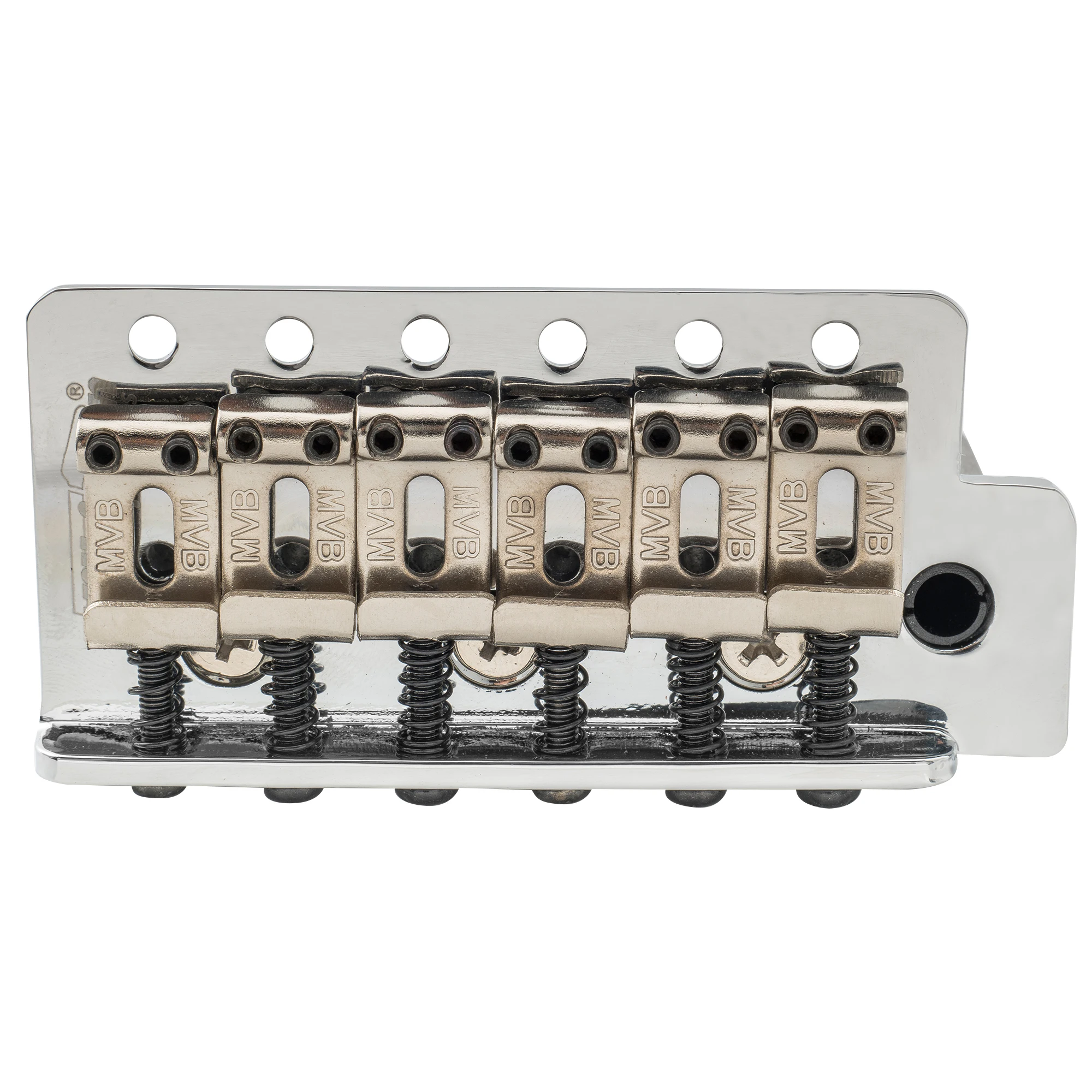 Wilkinson M Series 54mm(2-1/8 inch) String Spacing 6-Screw Vintage Bent Saddle Guitar Tremolo Bridge for ST Electric Guitar