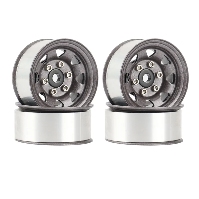 

A63T-8PCS 1.55 Metal Beadlock Wheel Rim Hub For 1/10 RC Crawler Car Axial Yeti Jr 90069 RC4WD D90 TF2 Tamiya CC01 LC70 MST,3