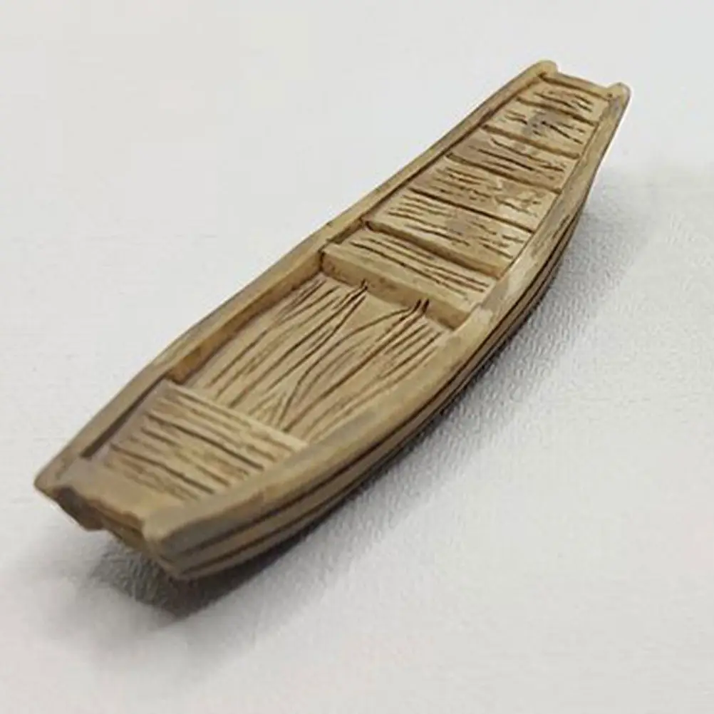 

6Pcs Miniature Fishing Boats Realistic Style Micro Landscape Decoration Succulent Garden Bonsai Fish Tank Ornament