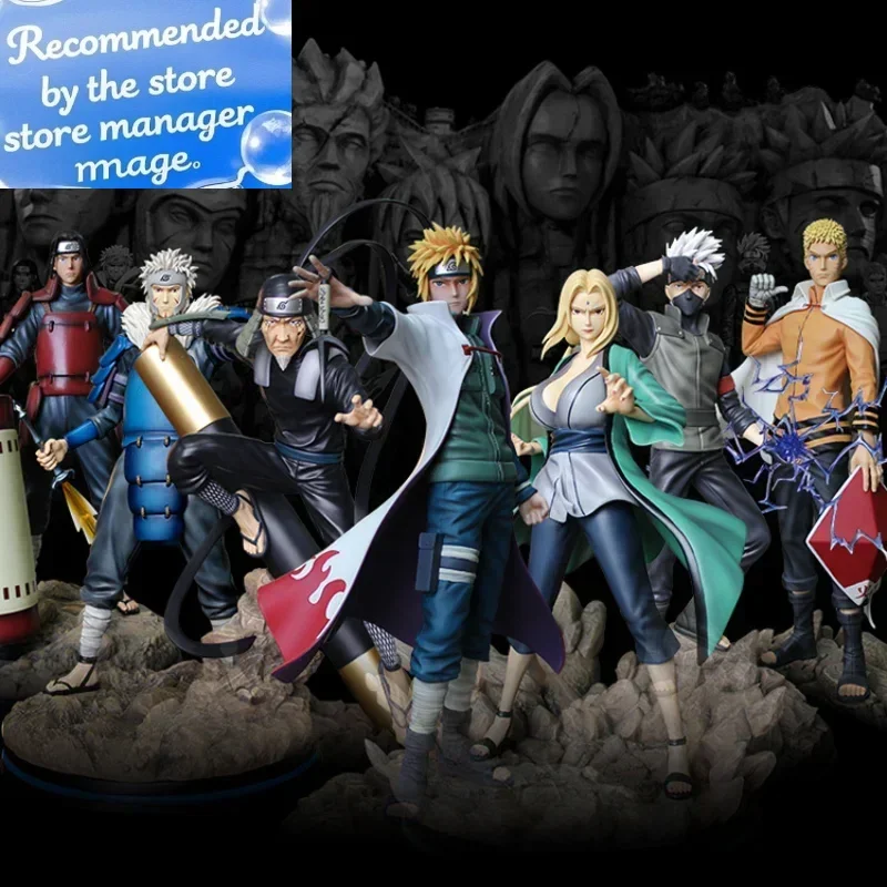 Naruto Anime GK Shippuden Boruto modelo Kakashi Hokage Hashirama Tsunade Namikaze Minato figura de acción estatua de PVC juguete coleccionable