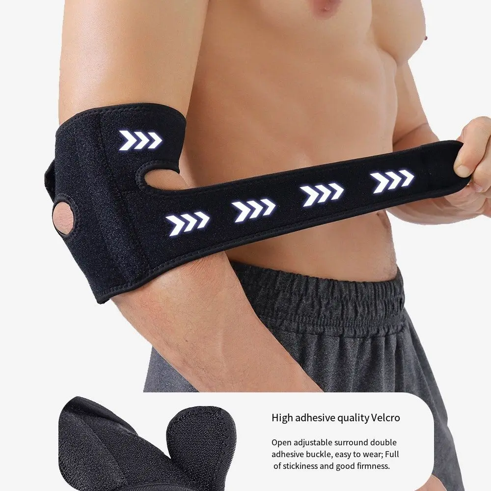 

Elbow Support Golfers Strap Brace Breathable Adjustable Elbow Protector Anti-collision Anti-slip Spring Elbow Brace Arthritis
