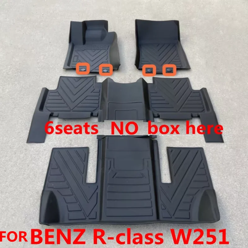 Use for W251 R BENZ R-class car carpet R350 R400 floor mat Trunk Mat W251 BENZ R-class R320 R350 R400 Waterproof floor mat W251