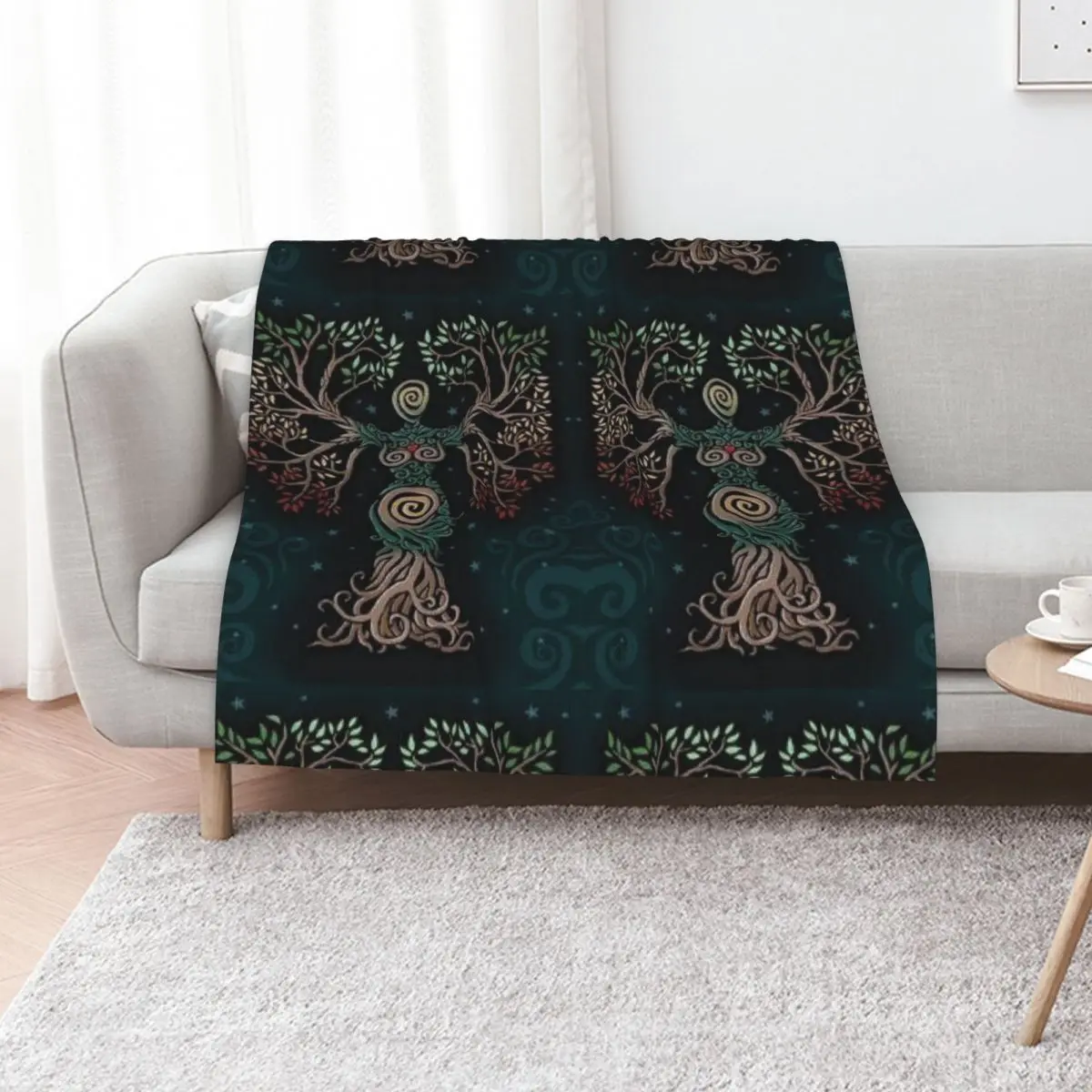 Spiritual Pagan Tree Throw Blanket Thermals For Travel Baby Comforter Soft Beds Shaggy manga Blankets