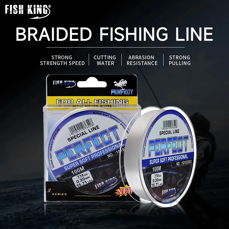 100M Nylon 4.14LB-34.32LB Lenza Leader Lenza Monofilamento Forte Lenza Da Pesca Alla Carpa