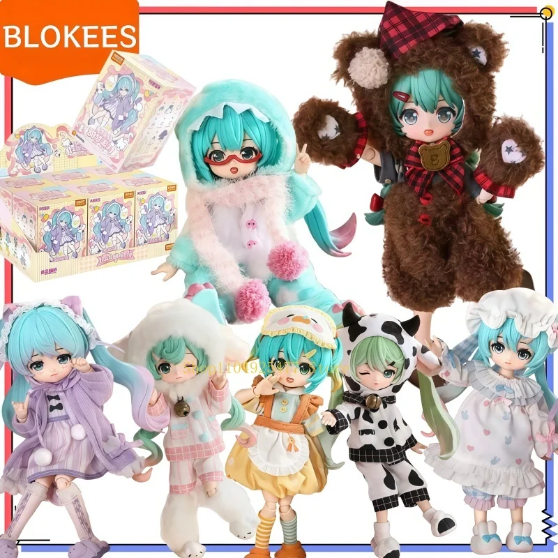 初音ミク-ふわふわスイートドリームパーティーシリーズ-小粒子ビルディングブロック組み立てフィギュア-bjd-コレクタブルギフト-アニメファン向け