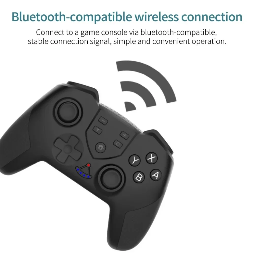 T23 Switch Wireless Bluetooth Game Handle with 6-axis Body Gyro Vibrating Band to Wake Up Macro Programming Gyroscope Function