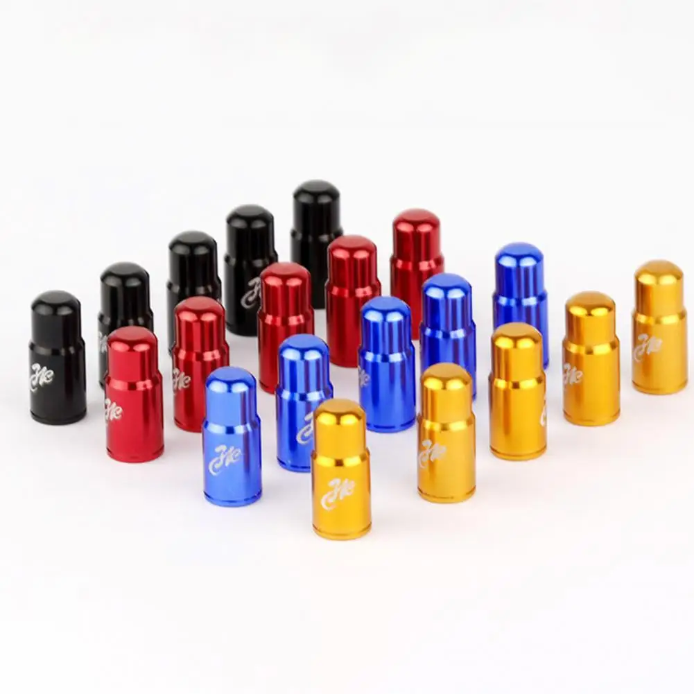 Cnc Tapping Valve Caps Smooth Thread Valve Caps Universal Aluminum Alloy Bike Tire Valve Stem Caps for Mountain Bikes Road Bikes