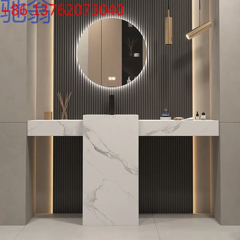 Integrated washbasin Pillar washbasin Outdoor marble washbasin