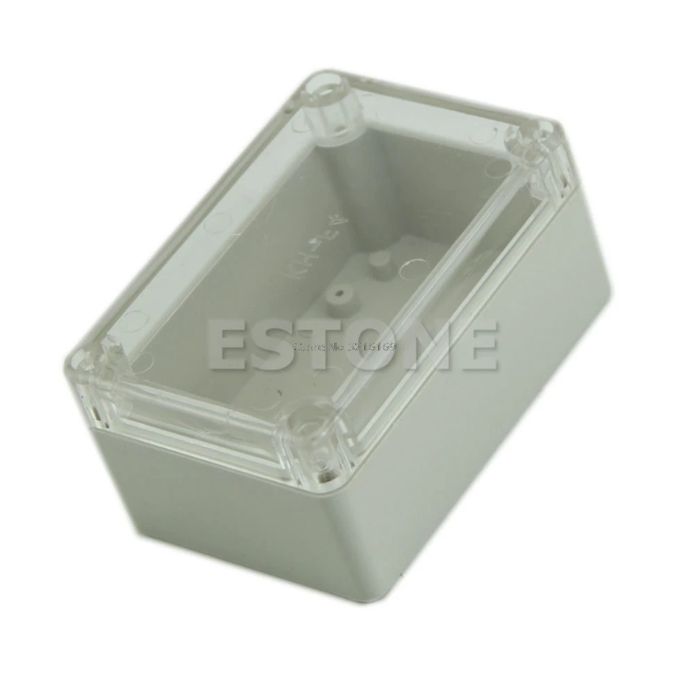 For Plastic Waterproof Clear Cover Electronic Project Box Enclosure Case 100x68x50mm Promotion