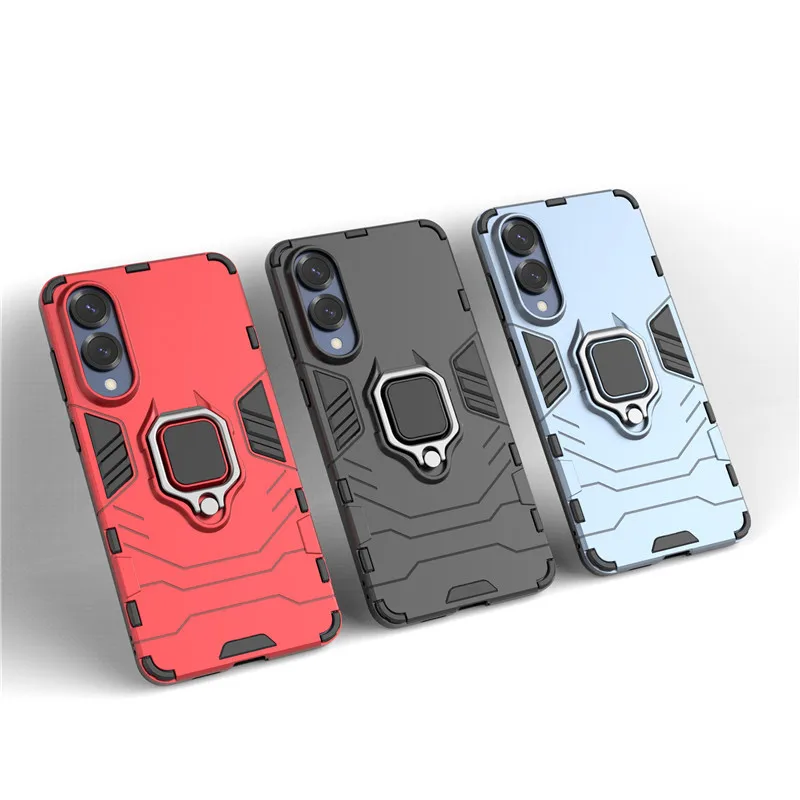 

For Samsung Galaxy S25 Edge Case For Samsung S25 Edge Cover Shockproof Armor Ring Holder Protective Bumper For Galaxy S25 Edge