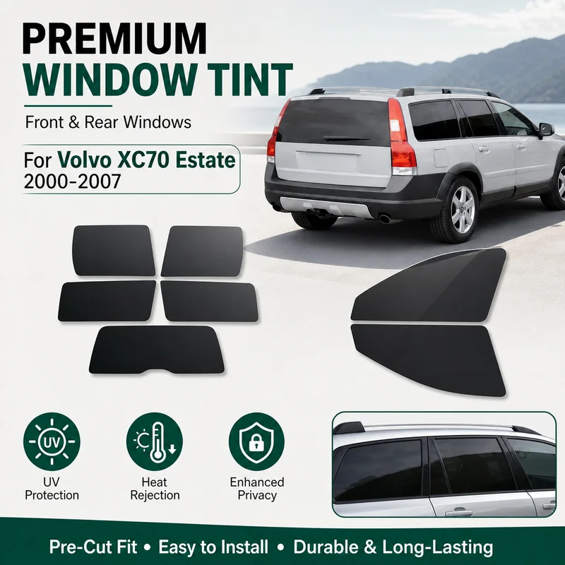 Premium Pre-Cut Window Tint For Volvo XC70 Estate 2000-2007 Front & Rear Windows UV Heat Rejection Privacy Film Durable