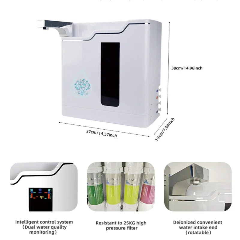 【2026】Basic Ultrapure Water Generator - 30L/H Production Rate with Auto Standby Mode for Energy Efficient Operation