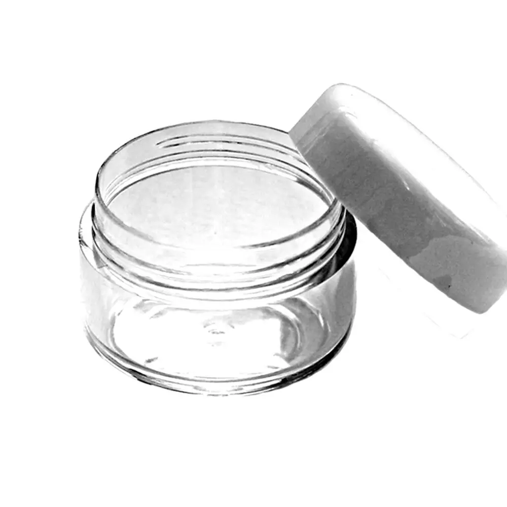 Récipient cosmétique en plastique africain rond, pot d'échantillon, pot de voyage, 3ml, 5ml, 15ml, 10ml, 200 pièces