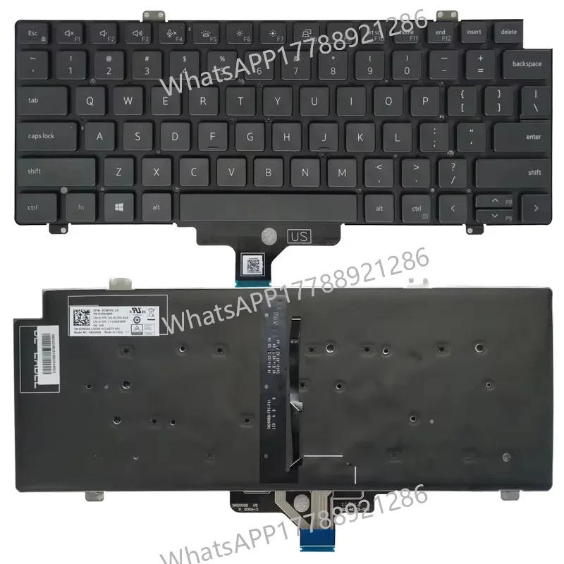Nuevo teclado latino/estadounidense/español/Reino Unido/Japón para Latitude 5420 5421 7420 7520 7521 2 en 1 (año 2021) 0CW3R5 SN2006B SG-A2750-XUA