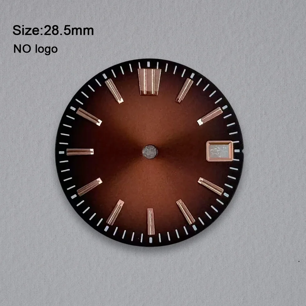 Nh35 Dial No Logo 28.5mm Watch Dial Suitable For NH35 Movement No Luminous Custom Logo Watch Dials Hands Accessories Repair Tool