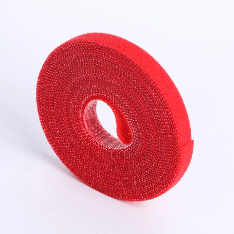 2 rolls Self Adhesive Nylon Cable Tie Adjustable Plants Hook Loop Support Garden Twine Bandage Reusable Fastener Tape Strips