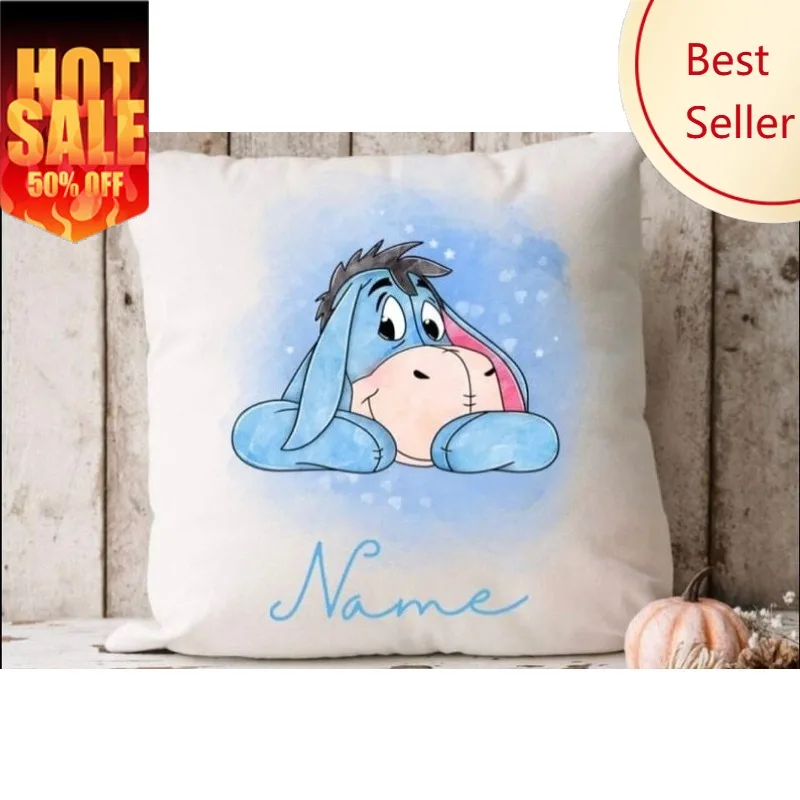 

Eeyore Tigger Pillowcase Disney Cartoon Pillow Case Soft Sofa Bed Decoration Holiday Party Boy Girl Gifts Custom Pillow Cover