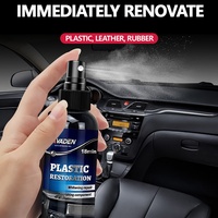 Multifunctional automotive interior refurbishment wax, restores the gloss of plastic and leather, delays oxidation and fading