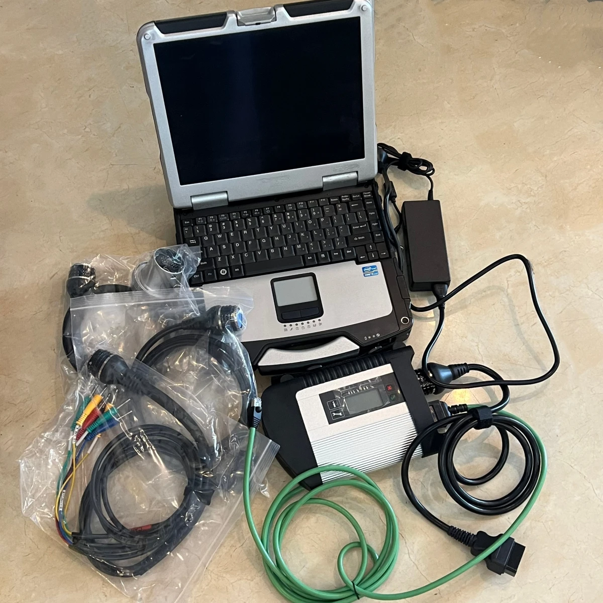 V06.2026 Software Mb Star C4 SD 4 Multiplexer OBD2 Cables DOIP For Mercedes Cars 512GB SSD Laptop CF31 8G I5 Auto Diagnose Tool