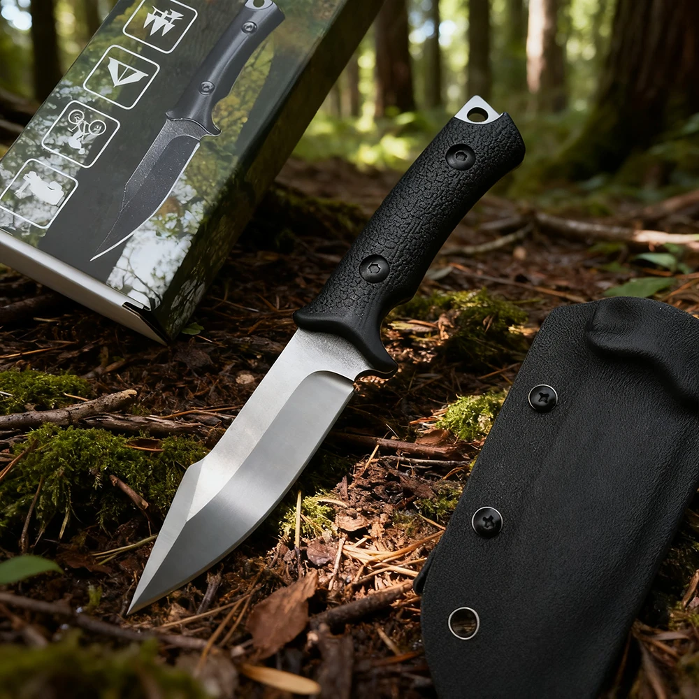 

Тактический портативный нож с фиксированным лезвием 8CR13Mov, рукоять G10, для кемпинга, охоты, выживания на природе, с ножнами из кайдекса