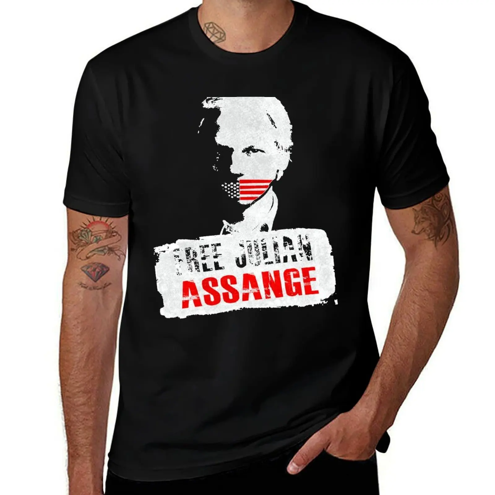 Free Julian Assange Essential T-Shirt funny t shirts man T-Shirt
