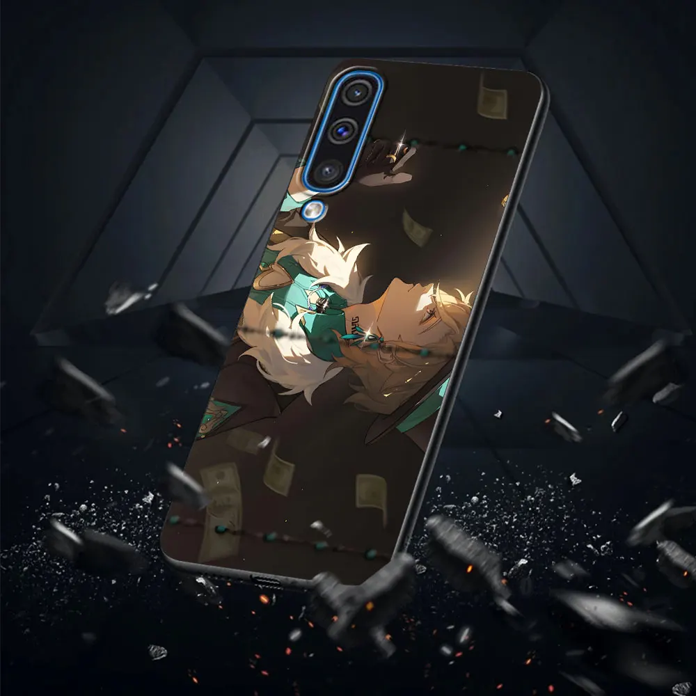 Aventurine Star Rail Case for Samsung Galaxy A10s A50 A50s A02s A03s A20 A30 A20e A70 A70s A20s A30s A10 A40 Black Phone Cover