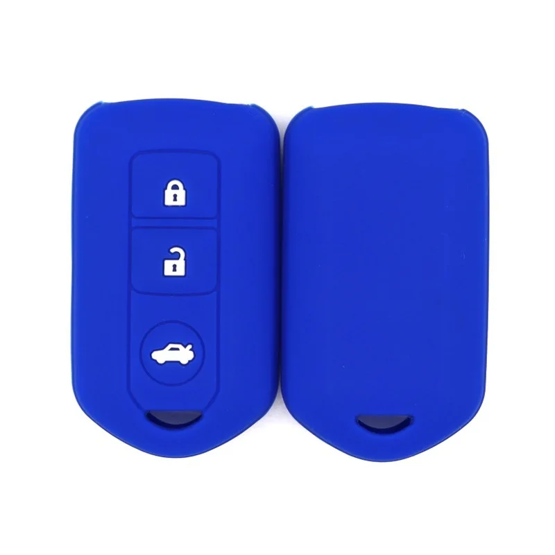 For Toyota Camry Highlander Prado Yizhixuan New Vios 3-button Silicone Key Bag Soft Rubber Cover Five Colors