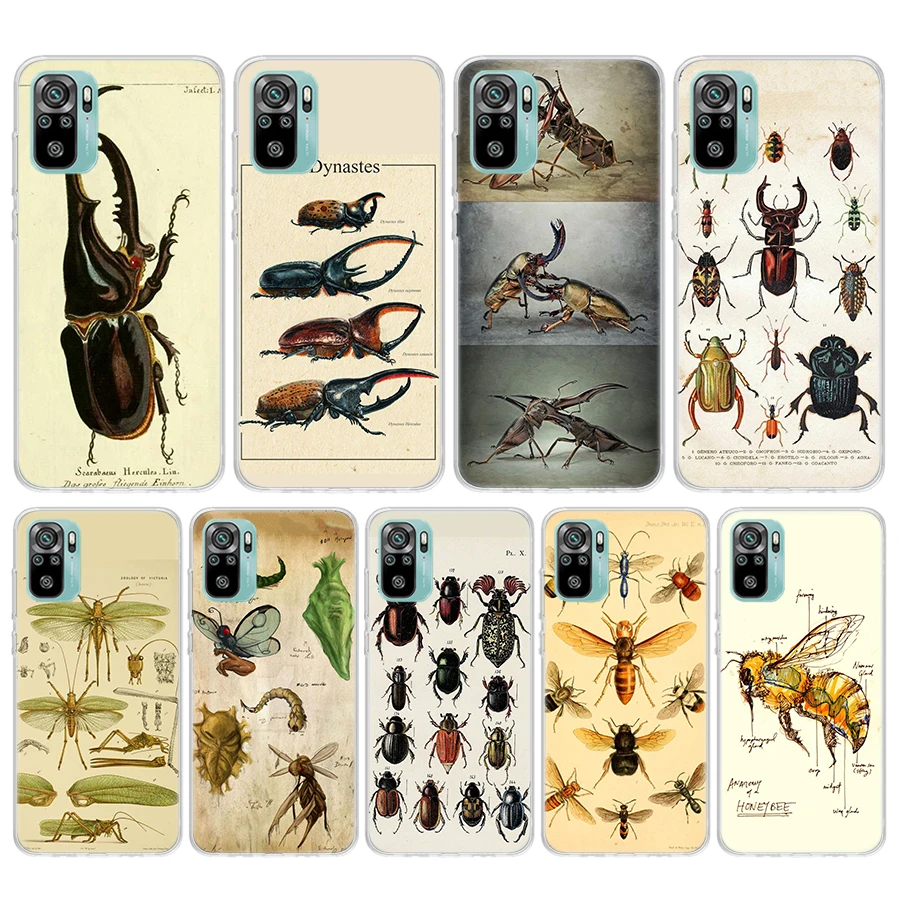 Bugs Bees Scientific Decomposition Silicon Phone Case For Xiaomi Redmi 12 12C 10 10A 10C 9 9A 9C 9T 8 8A 7 7A 6 6A K70 K60 K20 K