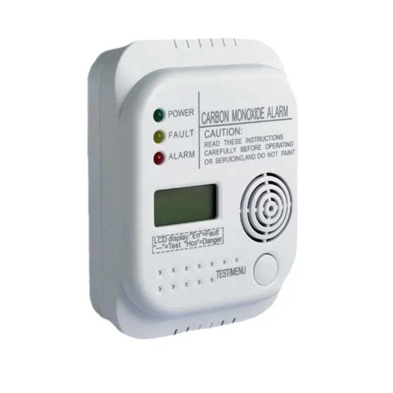 Home Carbon Monoxide Alarm, EN50291 Certified CO Gas Detector, LCD Display Safety Monitor for Kitchen Bedroom