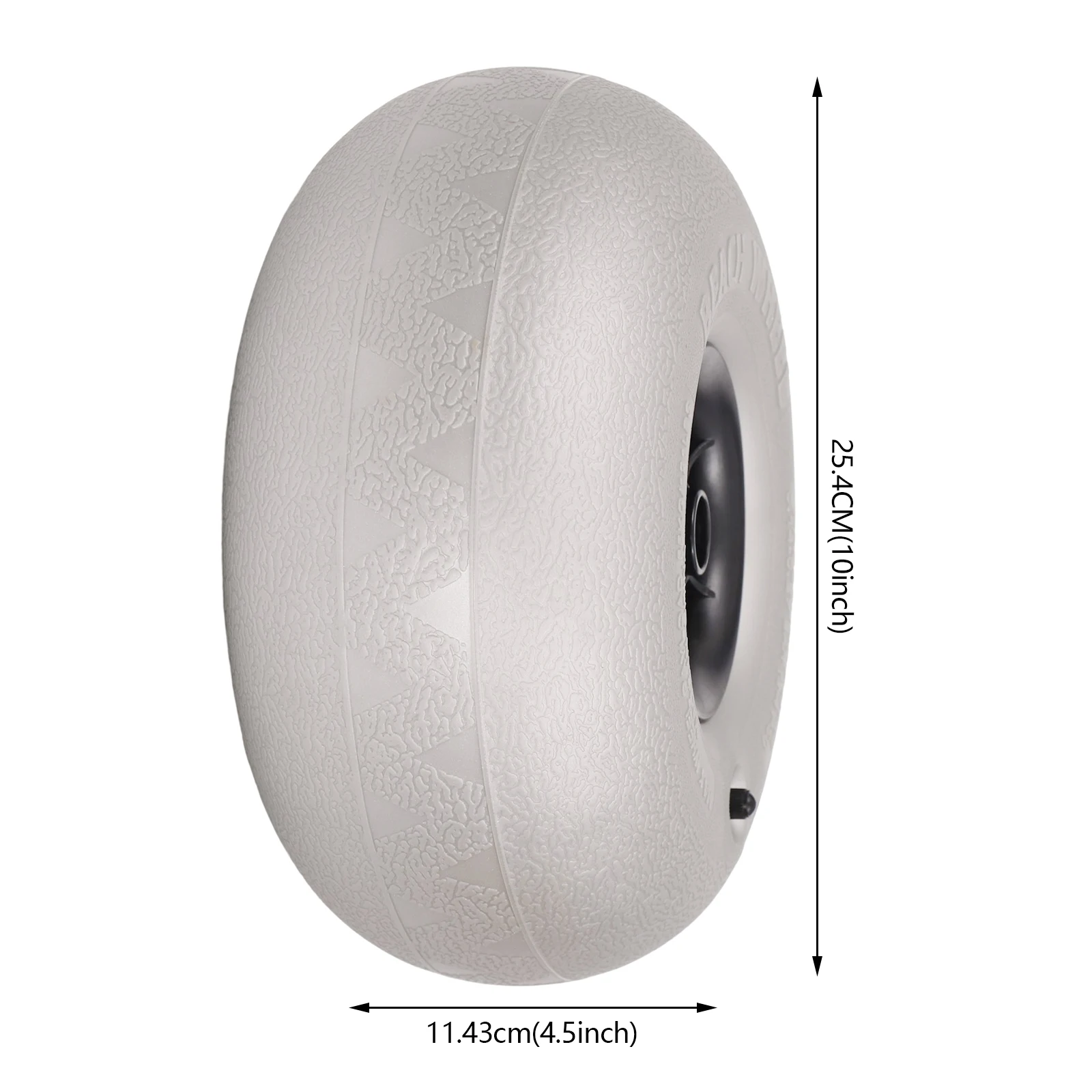 2 PCS Beach Inflatable Wheels 10" Replacement Beach Sand Tires High-quality Portable Kayak Inflatable Tyre Large Beach Wheels