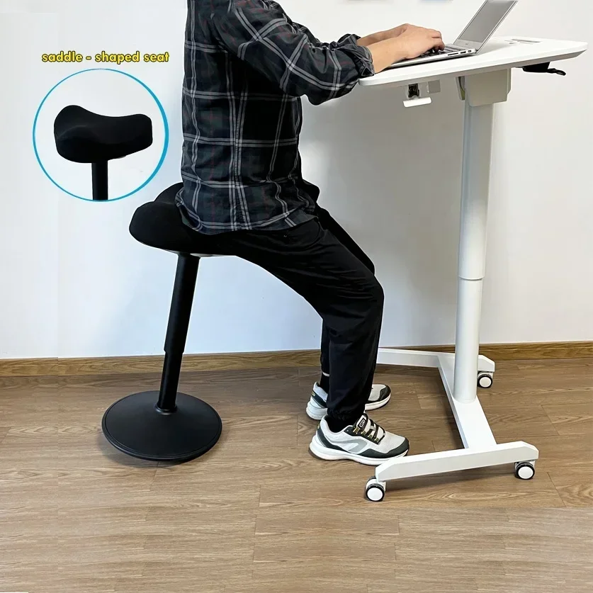 new design office furniture ergonomic height adjustable wobble office chair saddle-shaped seat wobble stool