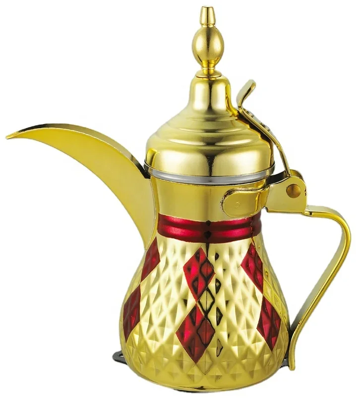 Large Size Superior Quality Wholesale Designer Tabletop Arabian Dallah Custom Color New Arabic Coffee Dallah Coffee Pot