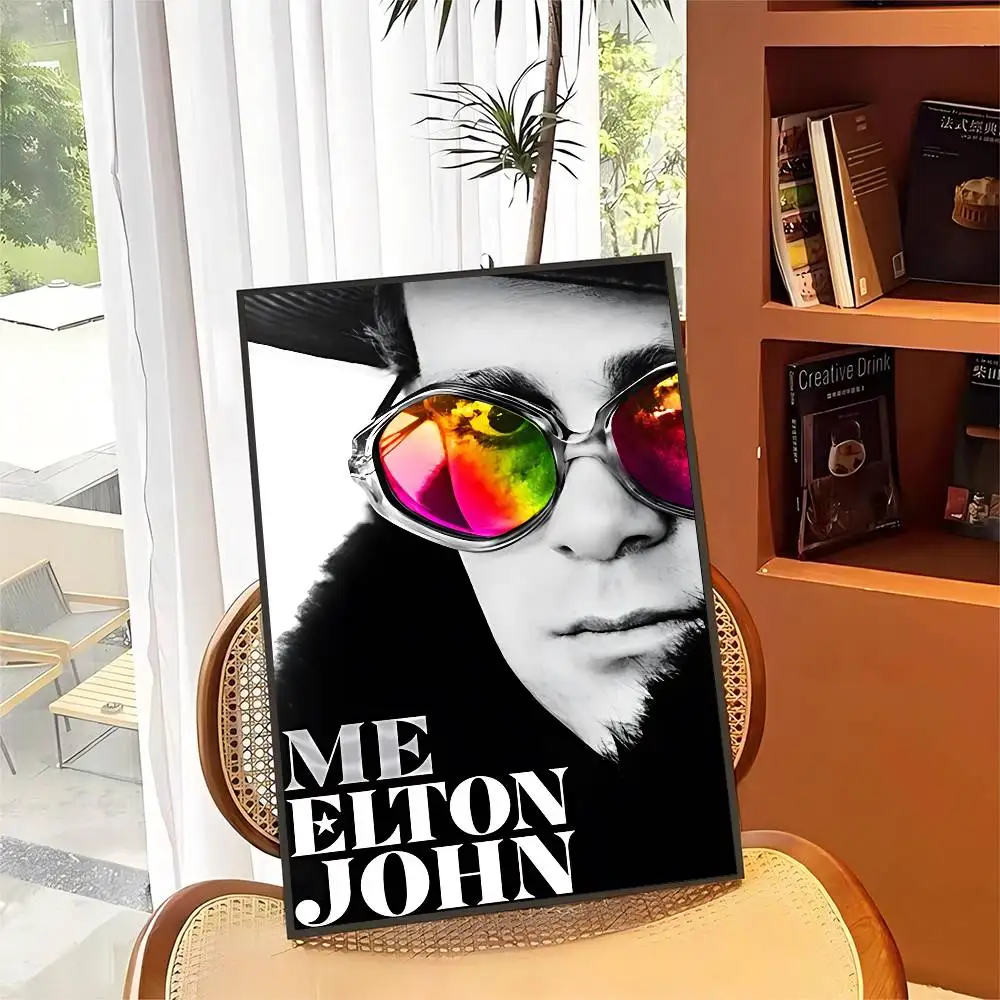 E-Elton J-John ملصقات لاصقة لفيلم يتوهم الجدار ملصق لغرفة المعيشة زخارف للحانات اللوحة الزخرفية خمر