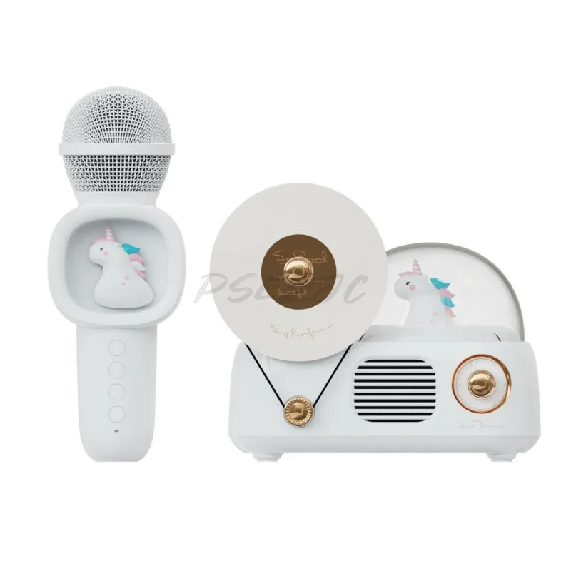 

Бытовой портативный беспроводной Bluetooth-динамик, набор микрофонов для караоке, креативный аудио мини-динамик Bluetooth