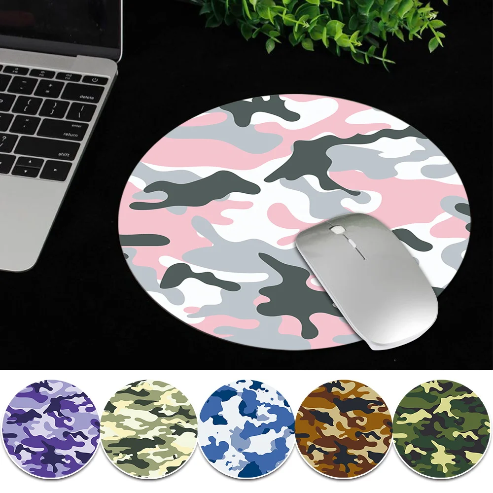 

Gaming Mouse Pad Small Gamer Mousepad Universal Leather Desk Mat Fashion Camouflage 22x22CM Computer Mausemat Office Supplies