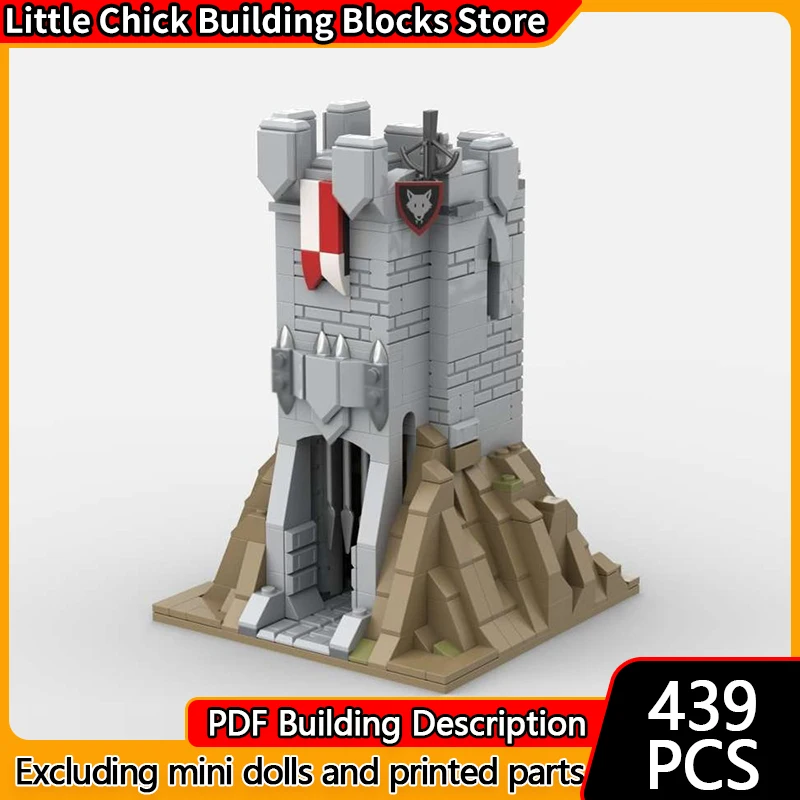 

Medieval Castle Model MOC Building Bricks Fortress Watch Tower Modular Technology Children Holiday Gifts Assemble Toys Suit