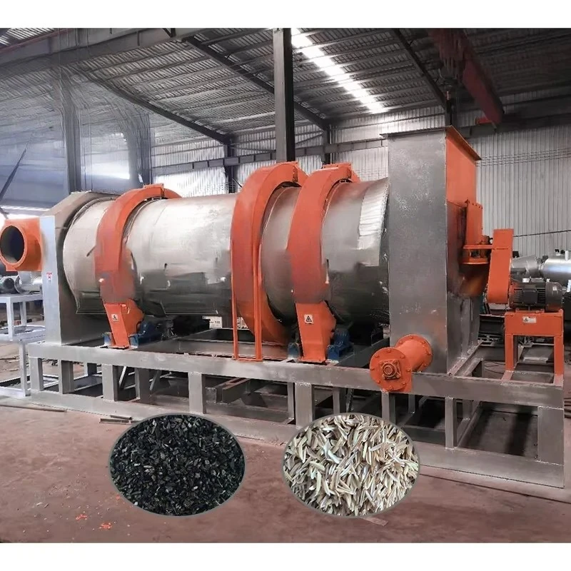 Continuous Peanut Shell Rotary Carbonization Wood Carbonization Furnace Production Line