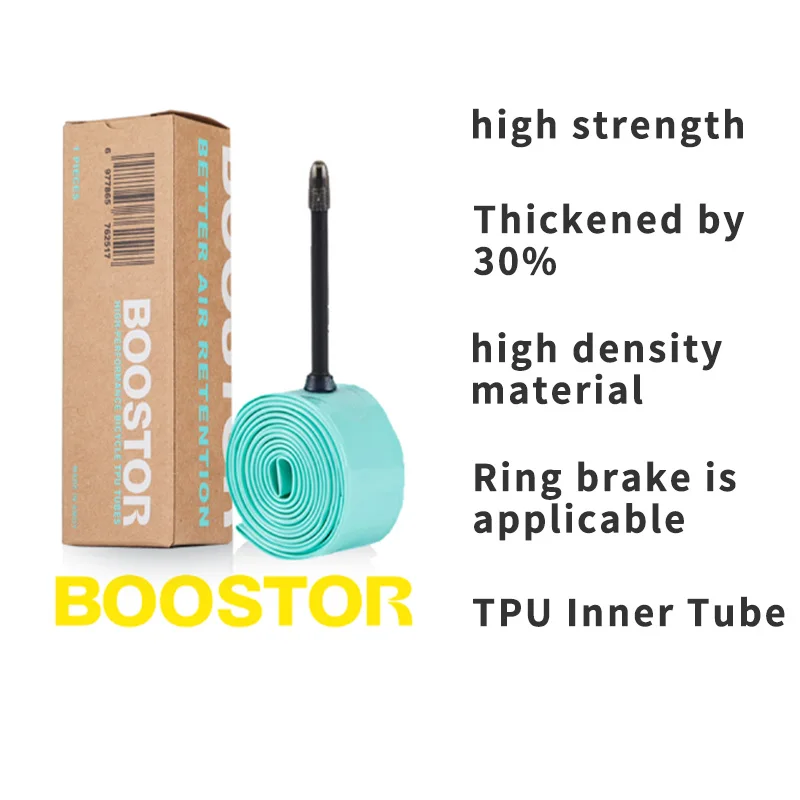 Boostor TPU Inner Tube 700cx23/32C 32/43C Bike Butyl Rubber Tube FV 48/60/80mm Road Bicycle Inner Camera Bicycle Accessorie - Image 5