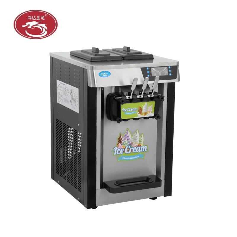 

Portable Automatic 3 Flavors Commercial Ice Cream Making Machine Soft Serve Ice Cream Makers for Business