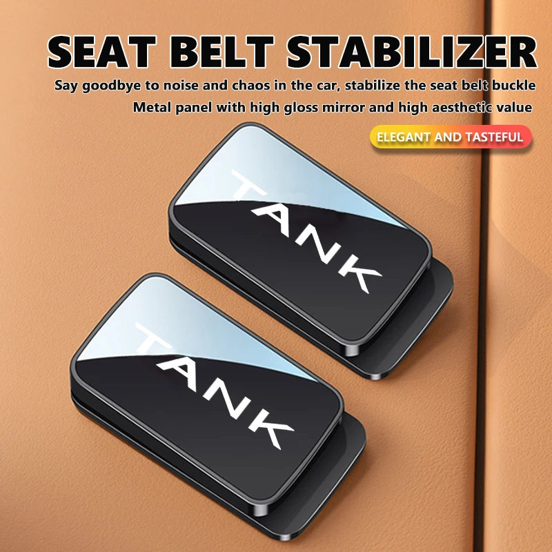 Magnetic Car Interior Seat Belt Holder Stabilizer Adjustable Fastener Clip Accessories For TANK Great Wall GWM 500 300 2022 2023