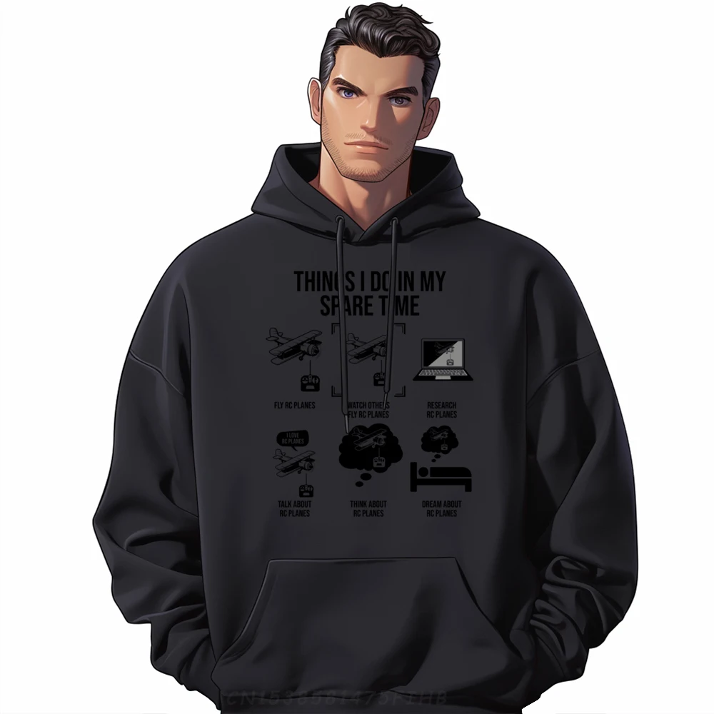 Things I Do In My Spare Time Rc Plane Flying Designer Hoodie Men Men's Sweatshirts Christmas Sweater