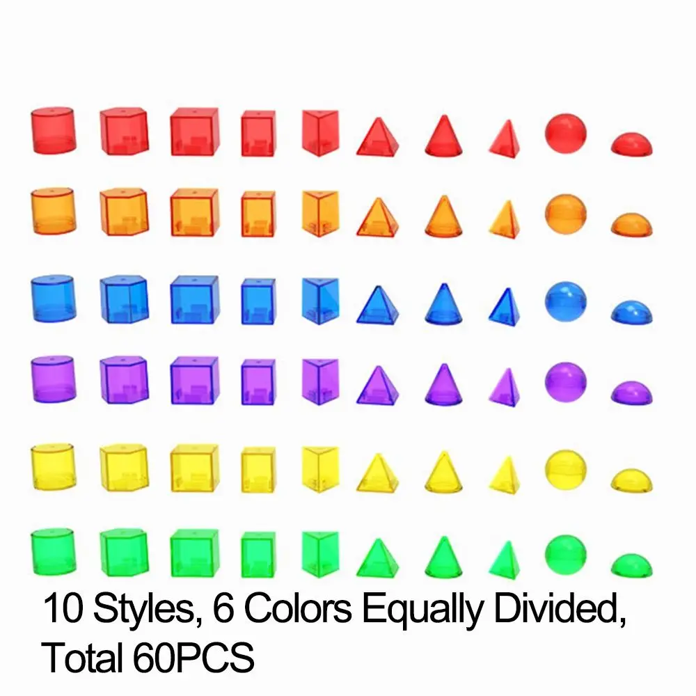 

3D Kid Montessori Toy Creative Translucent Montessori Table Toys Colorful Sensory Activity Sensory Learning Toy