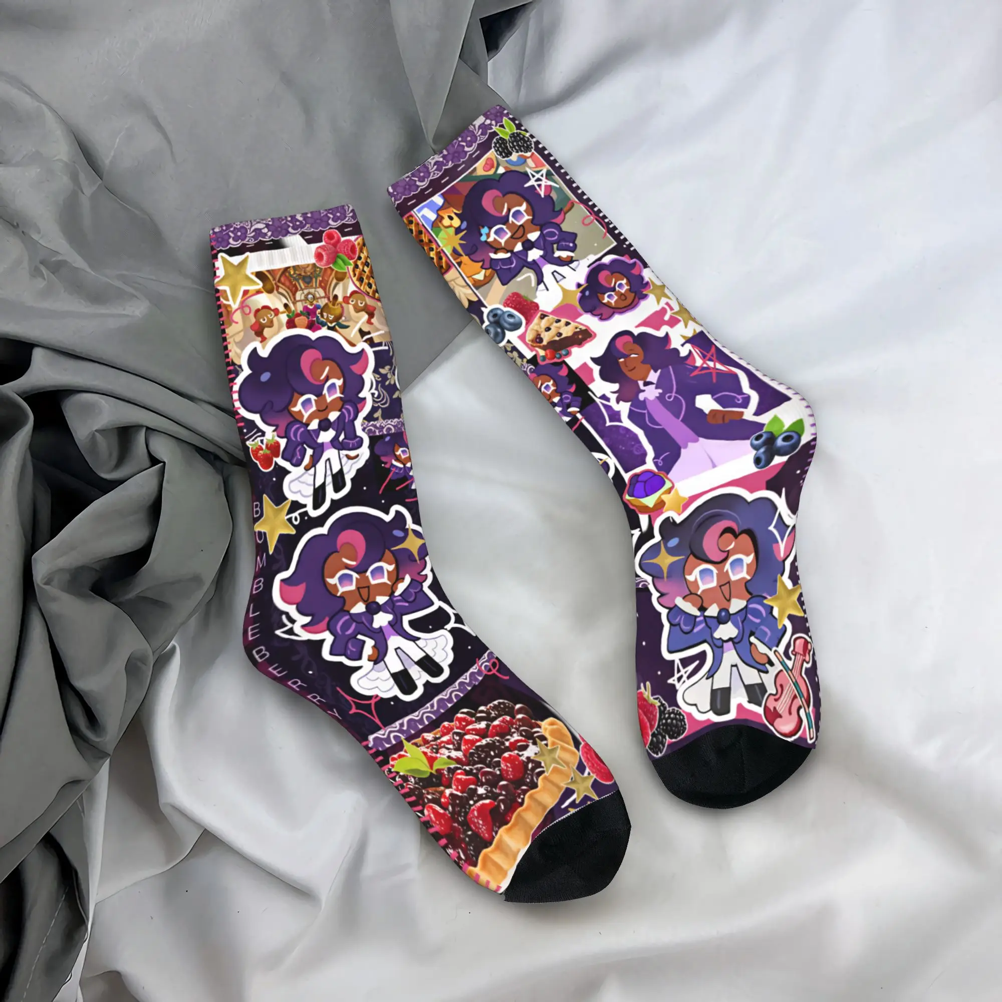 Men Socks Shadow Milk Cookie Run Kingdom Stockings Non Slip Quality Socks Autumn Funny Design Running Socks