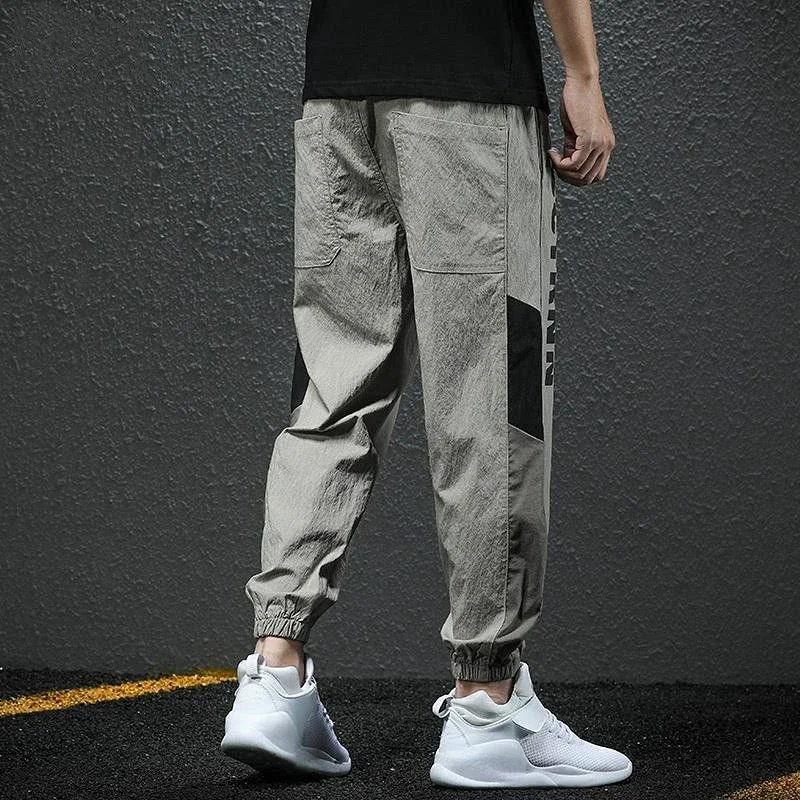 Trousers Man Joggers Fleece-lined Cargo Pants for Men Winter Harem Harajuku Big Size Cheap Emo High Quality Nylon Slacks Loose