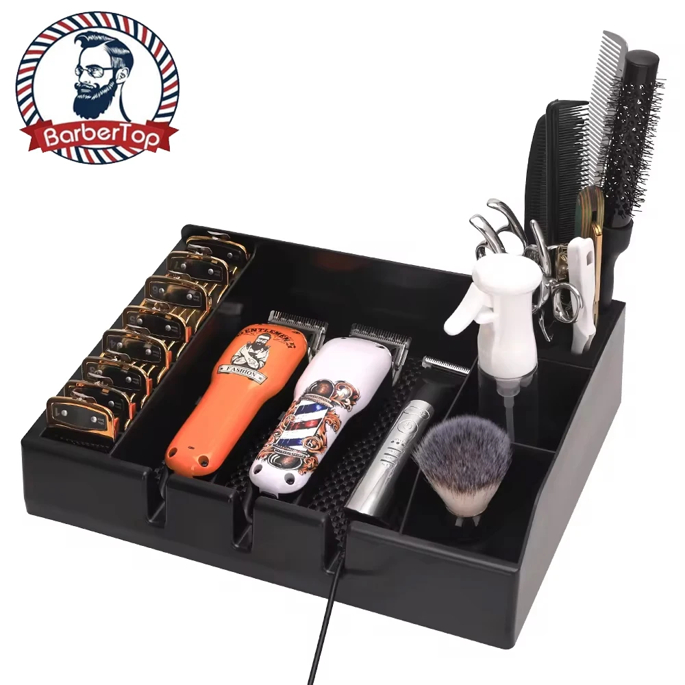 

NEW Barber Clipper Tray Anti-slip Clippers Organizer Razor Case Storage Box Hair Trimmer Holder BarbershopTool