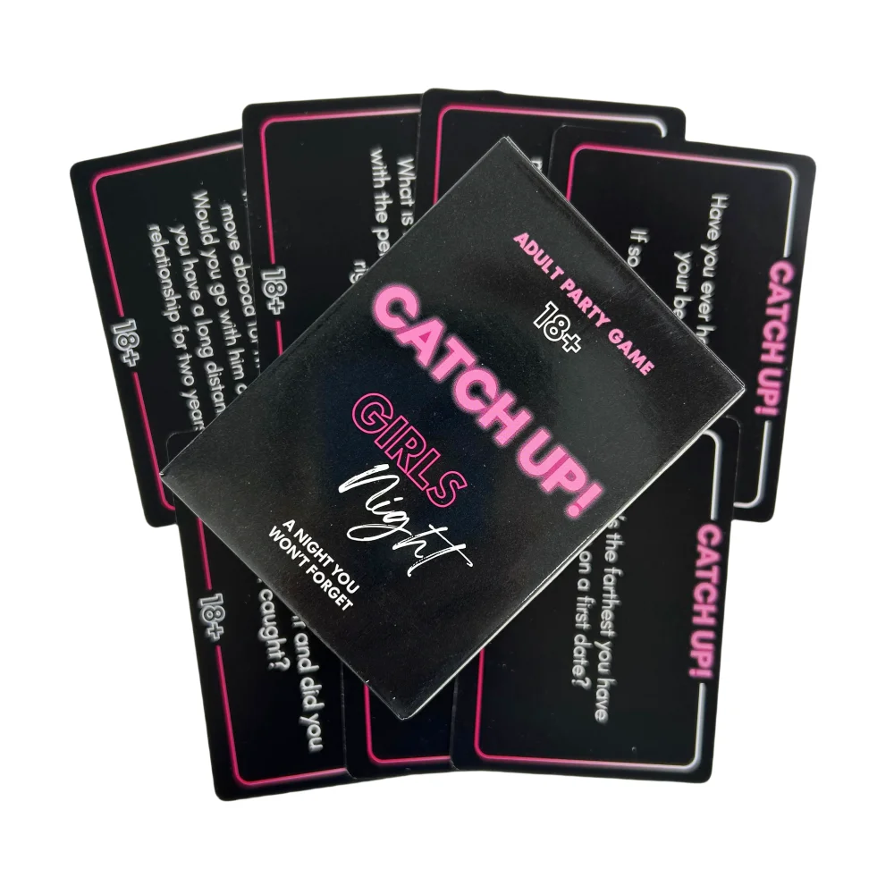 Catch Up! Card Game Girls Night 18+ Party Game Spicy Thought Provoking Conversation Starters for Fun Girls Nights Party