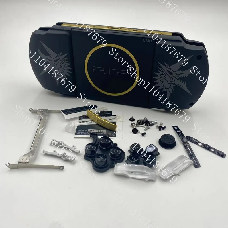 New Replacement Full Housing Shell Case New Version For  PSP 3000| Black| PSP3000| Console| Button(s)