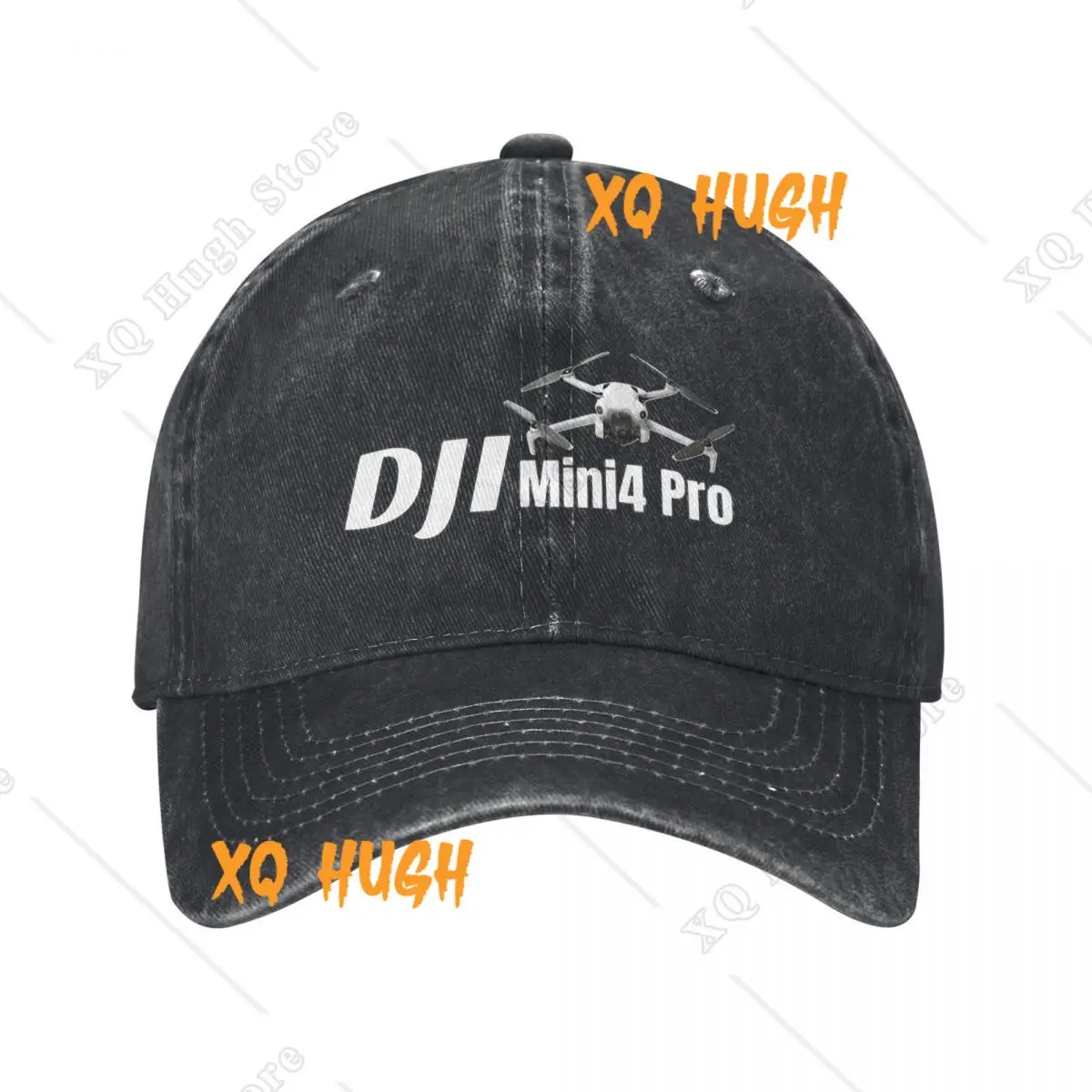 Retro D-DJI Drone Pilot Mini4 Pro Baseball Caps Men Women Distressed Washed Headwear Operator Outdoor Workouts Unstructured Hat