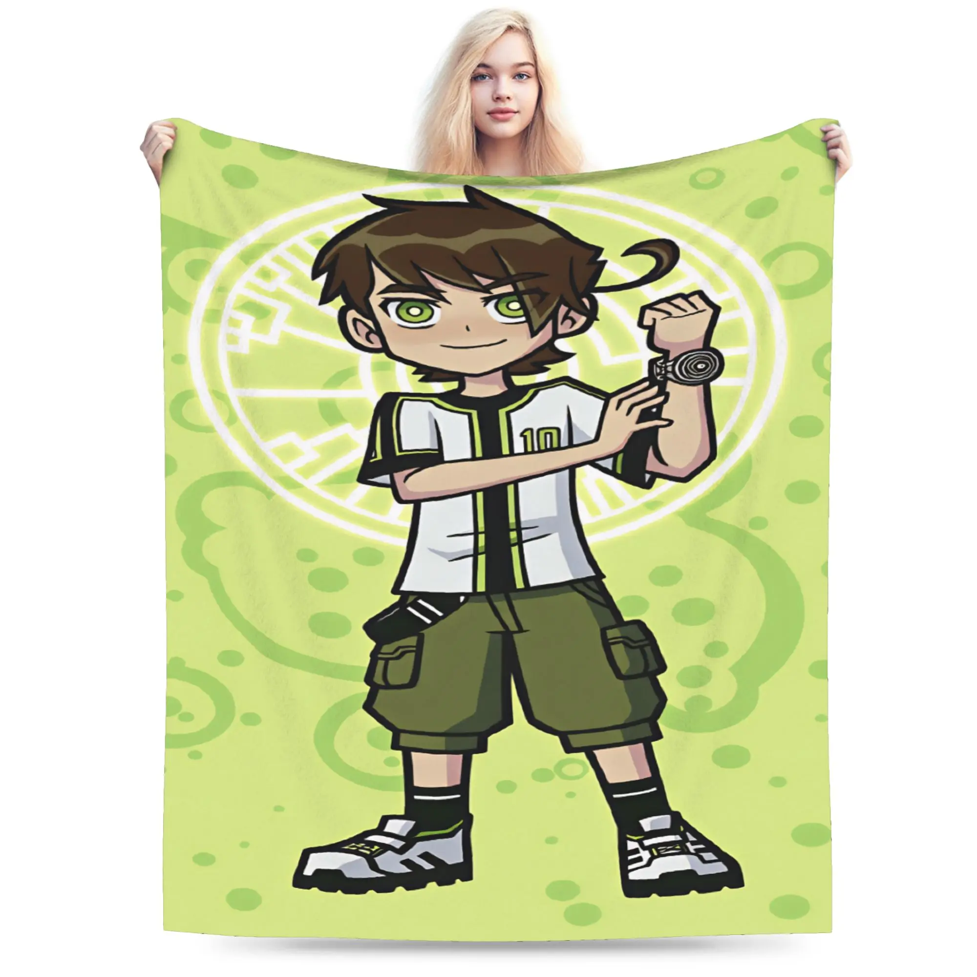 Ben 10 Cartoon Blankets Quality Warm  Throw Blanket Winter Camping Home Decor Novelty Bedspread