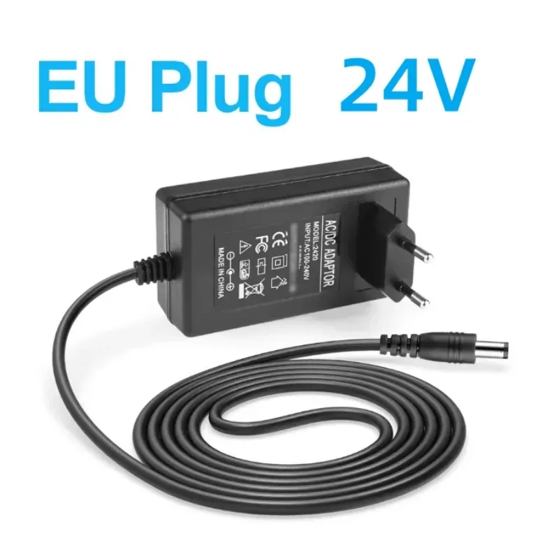 

DC 24V 2A Power Supply with EU US Plug Lighting Transformer Power Adapter for LED Strip Neon Light / Security Camera / Router